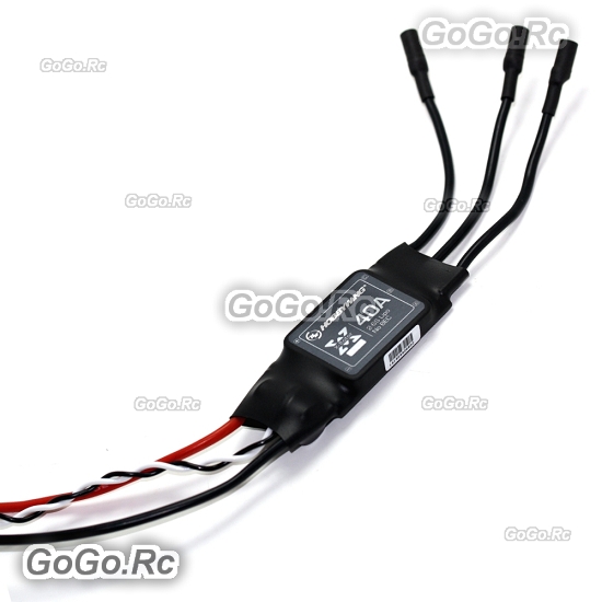 Hobbywing XRotor 40A OPTO Brushless ESC 2-6S W/Cables For RC Multicopters Drone 