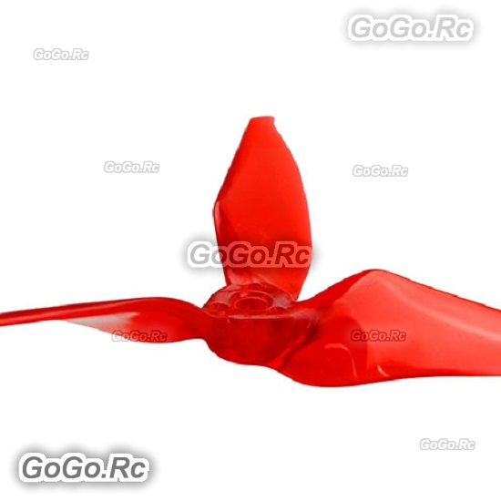 20PCS Kingkong 5051 3-Blade Clear Single Red Color Tri-Props Propellers Drone